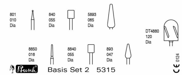 Busch fraisenset Basis 2 5315