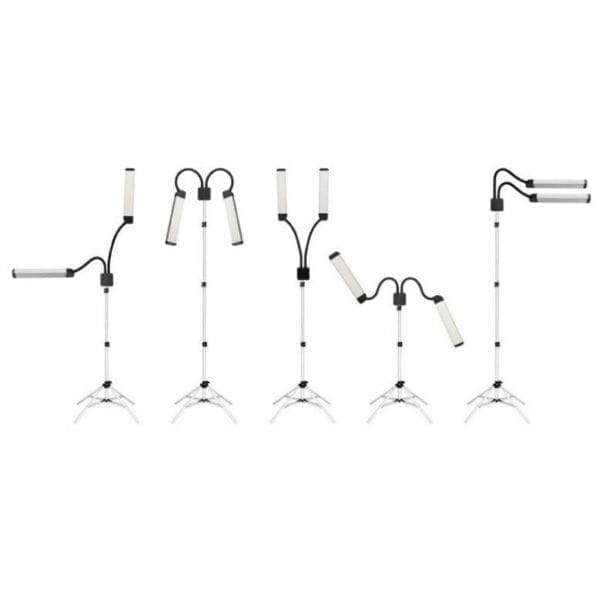 wimper make up led lamp double pro op statief